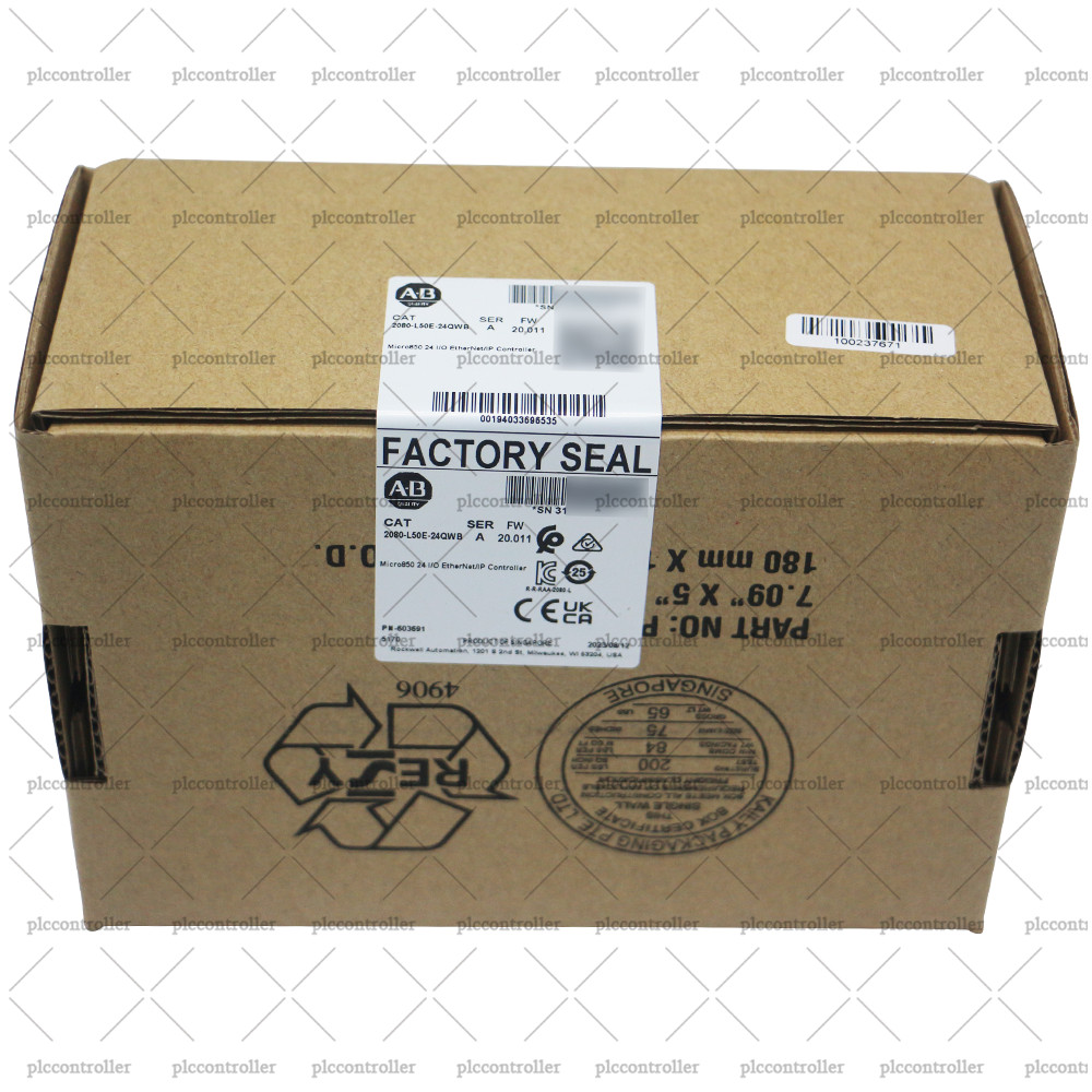 New Sealed  2080-L50E-24QWB Micro850 24 I/O EtherNet/IP Controller Allen-Bradley