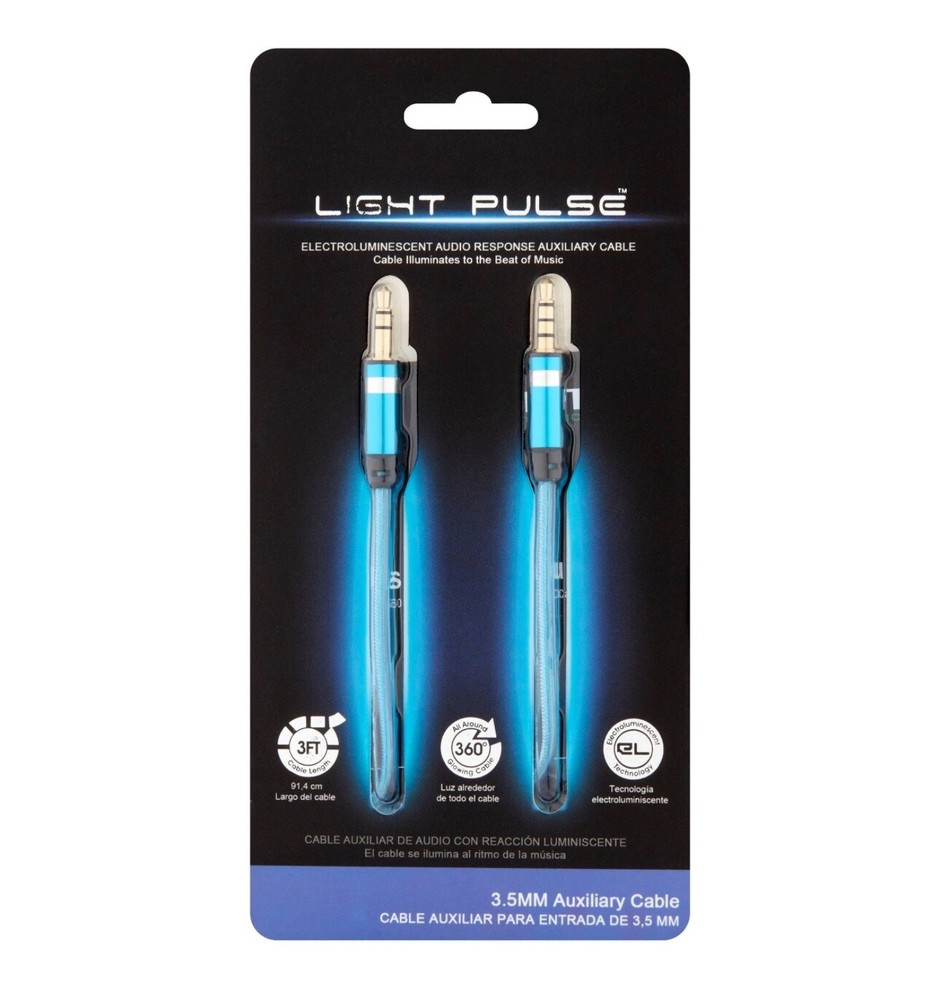 Pilot Electronics EL-1301BWK Auxiliary Music Sync Audio Cable, 3.5mm(authentic)