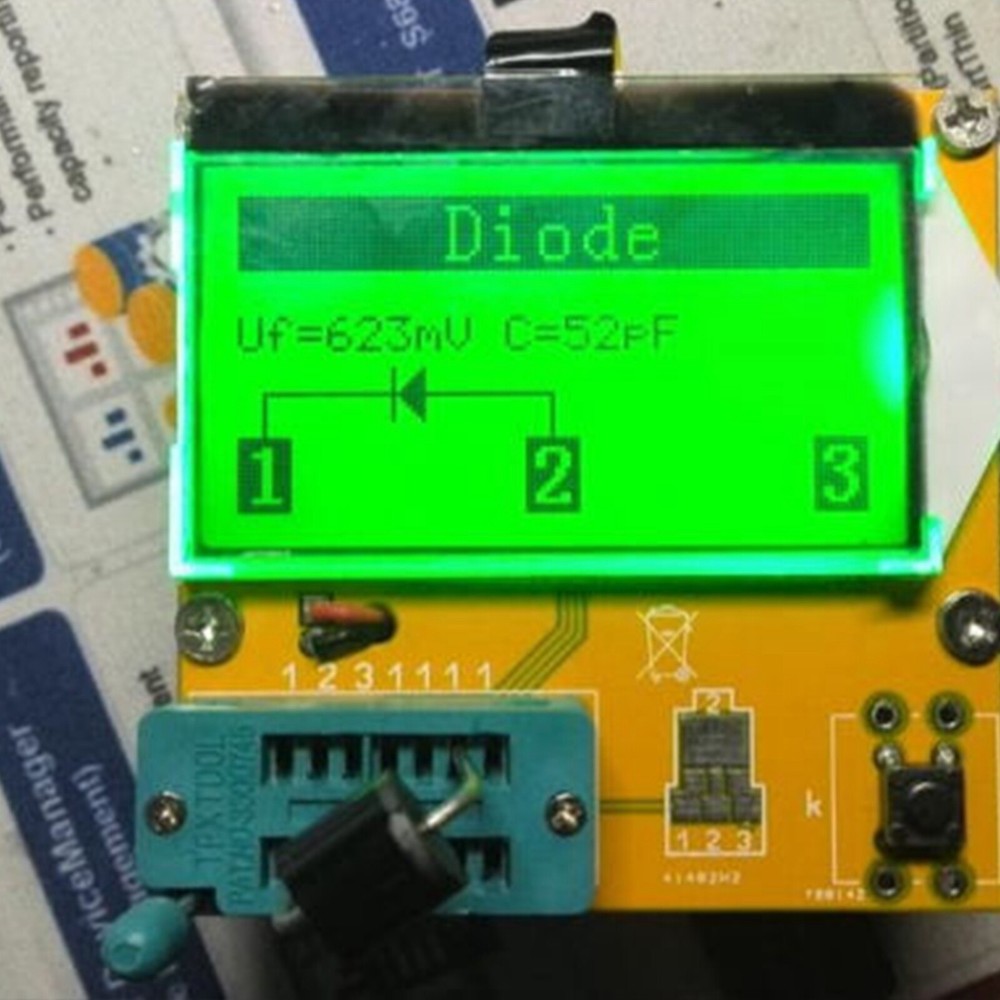 NEW All-in-1 LCD Component Tester Transistor Diode Capacitance ESR Meter Testing