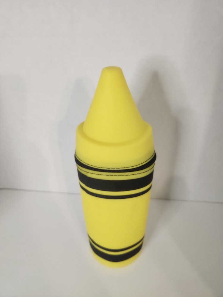 Crayon Shape Rubber Pencil Pouch - NEW