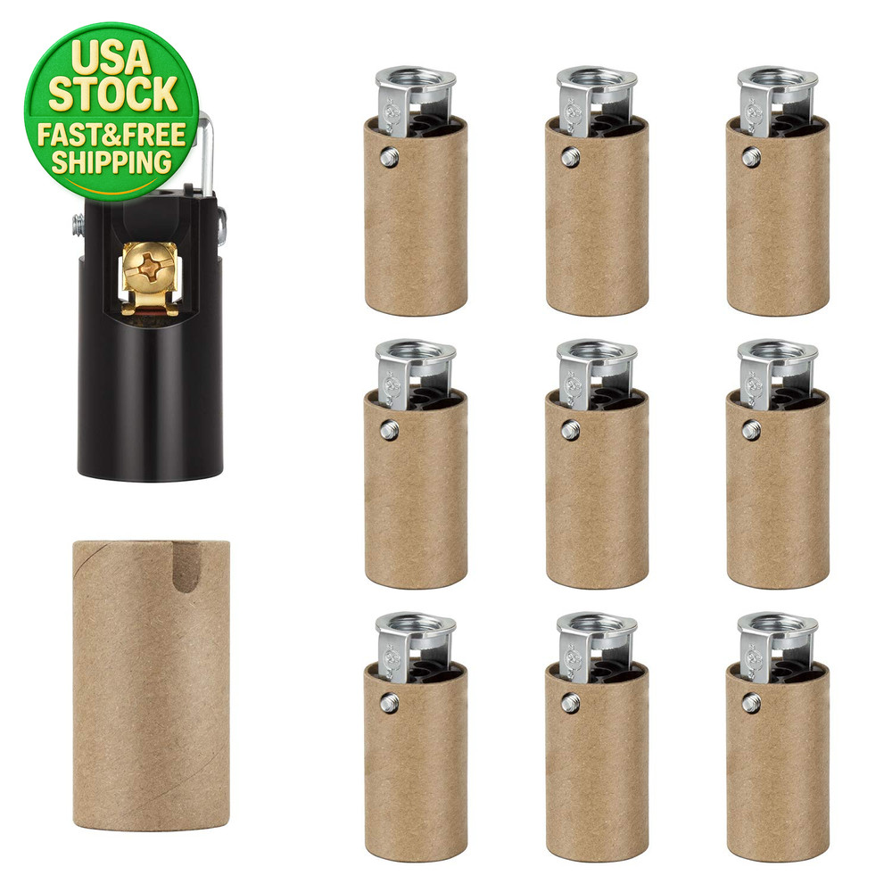 E12 LED Light Bulb Socket Candelabra Base Replacement Keyless Holder 6 Pack