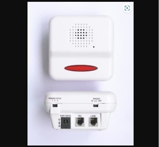 Audio/Visual Phone Notifier - Auto Hang Up - Elderly Aid - Loud Ring/Flash