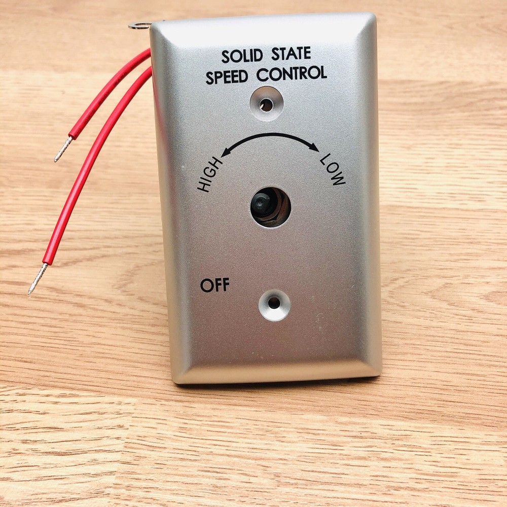 RAFFEL 385031 SOLID STATE SPEED CONTROL SWITCH FAN WALL MOUNT CONTROLLER 120V 50