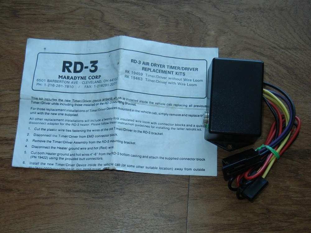 MARADYNE RD-3 AIR DRYER TIMER/DRIVER Replacement KIT, NEW