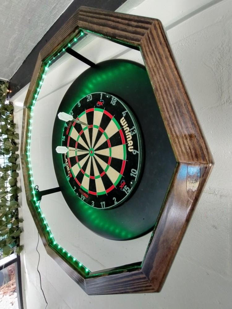 Custom Lighting System - Steel Tip dart Board