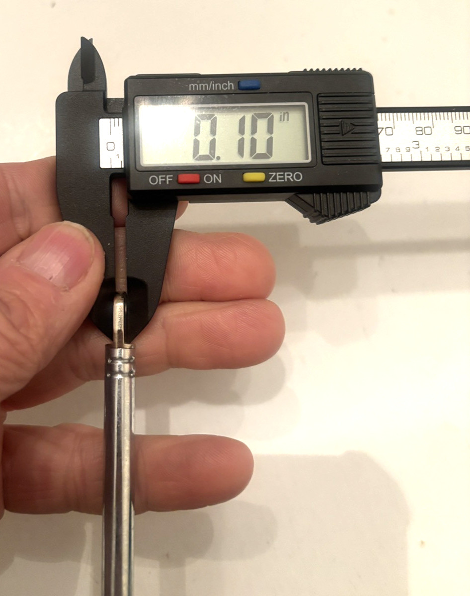 VTG TELESCOPIC BOOM BOX PORTABLE AM/FM RADIO TV REPLACEMENT ROD ANTENNA 38" NOS