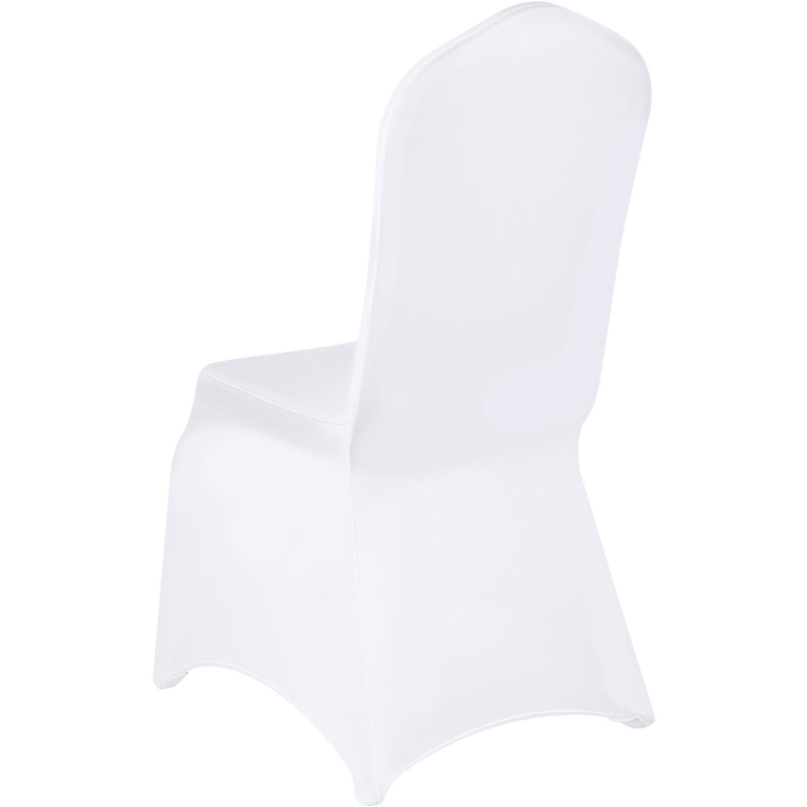 VEVOR 100PCS White Stretch Spandex Folding Chair Covers for Wedding Party Dining