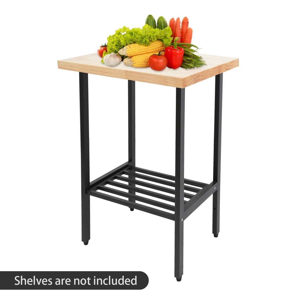 Modern Rectangular Countertop Rubber Wood Countertop Standard Countertop Durable