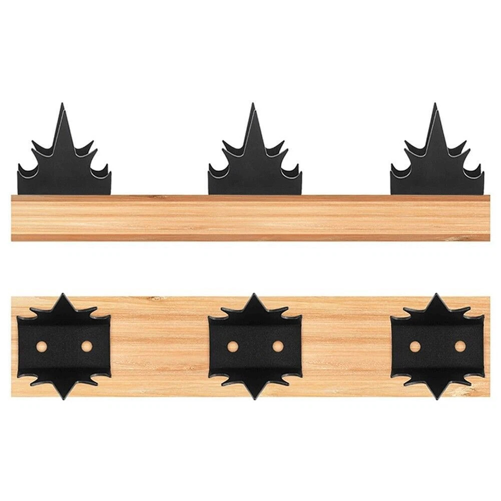 12pcs Intruder Deterrent Fence Wall Spikes Security Fence Metal Anti-Climb Spike