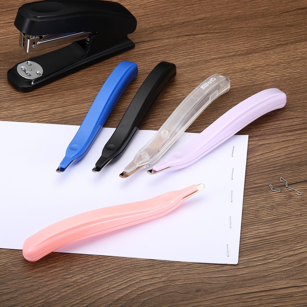 2Pcs Staple Remover Magnetic Staple Puller Removal Tool Clear