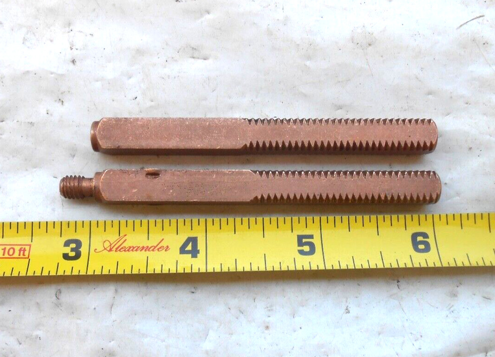 NEW !!! THREADED DOOR KNOB SPINDLE CONNECTING SHAFT 2 part