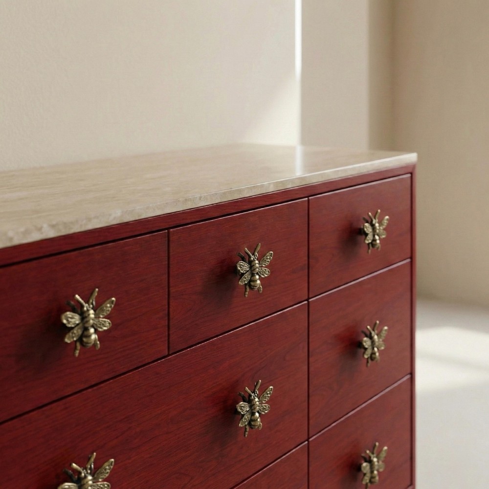 The Tangerine Store |Antique Brass Bumble Bee Drawer Knobs