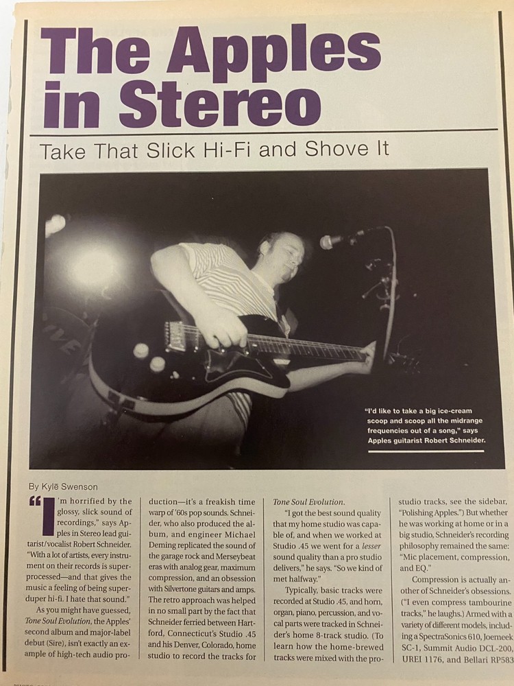 The Apples in Stereo, Two Page Vintage Clipping