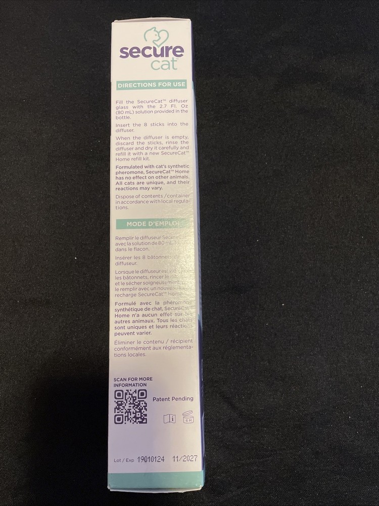 Secure Cat Pheromone Home Stick Diffuser 30-Day Starter Kit, Passive Diffuser