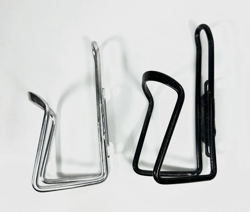 Sliver And Black Bottle Cage Pair