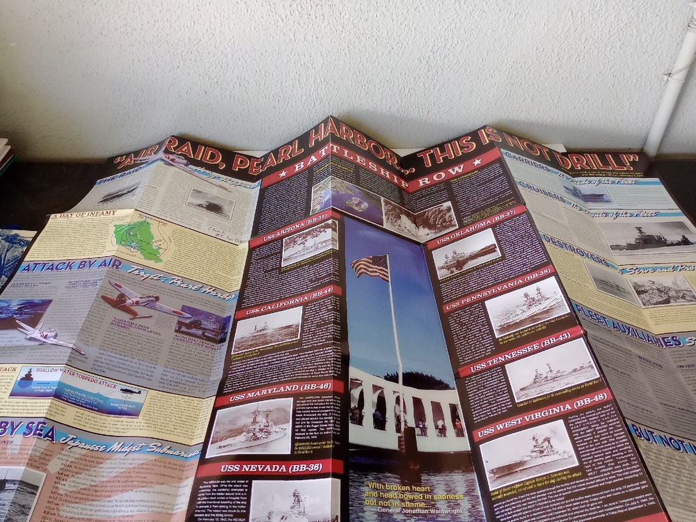 Air Raid Pearl Harbor 2 Sided Poster And Map