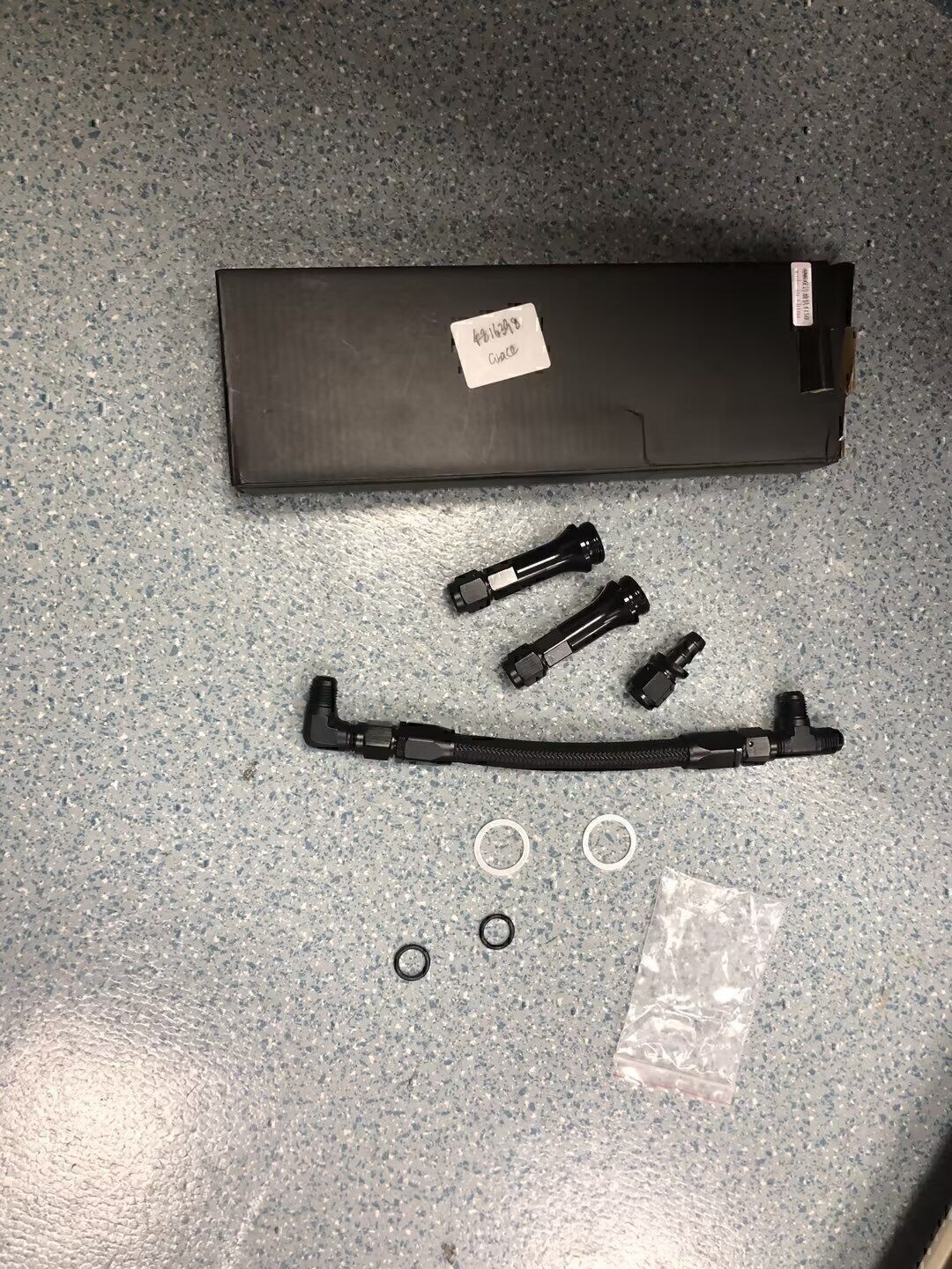 Dual Feed Carb Fuel Line Double Pumper For 4150 Holley Carburetor Braided Xfitwm