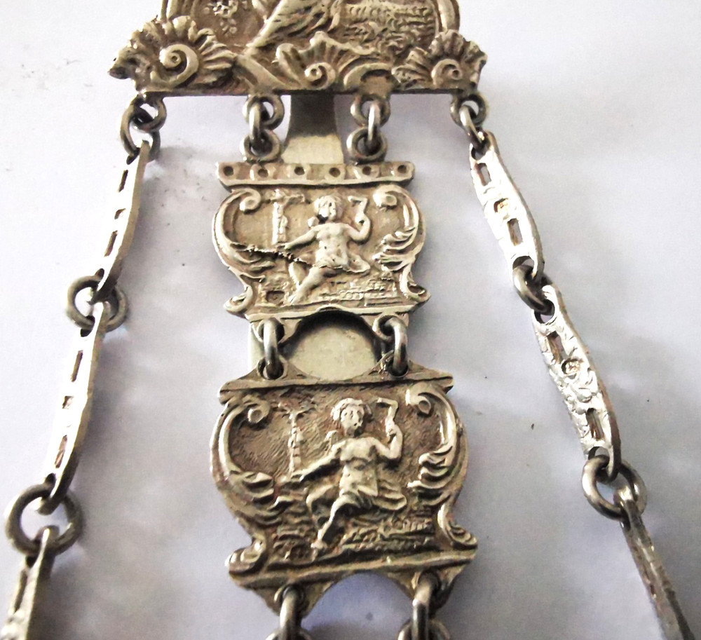 Victorian Solid Silver Chatelaine - Birm. 1890.