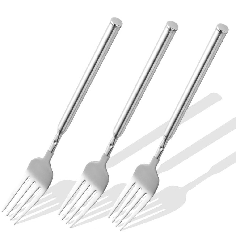 【3 PCS】Extendable Fork for Jokes, Expandable Forks, Extended/Extending/Extend...
