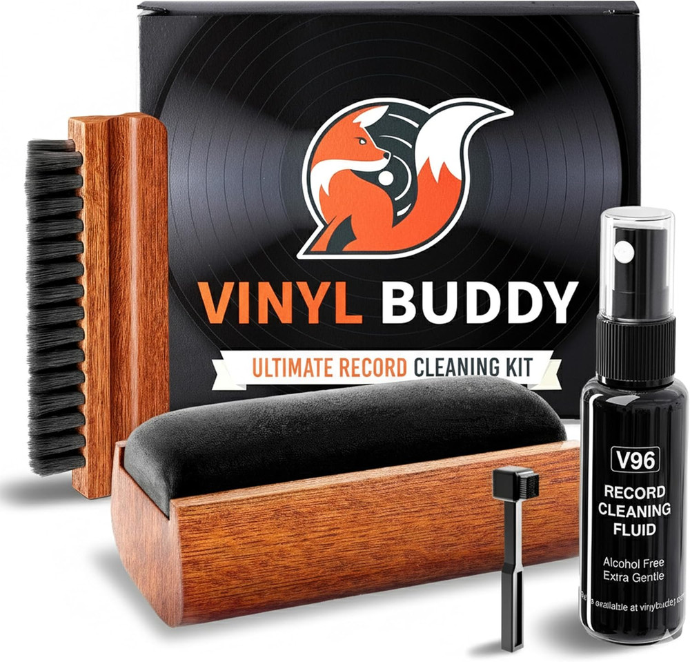 Ultimate 5-Piece Vinyl Record Cleaning Kit | Includes: Record Cleaner – Velvet,