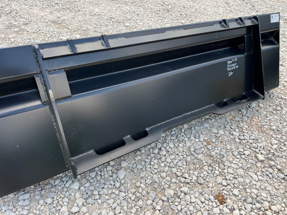 Rock Solid 66" Compact Tractor Smooth Bucket Universal Mount Loader Attachment