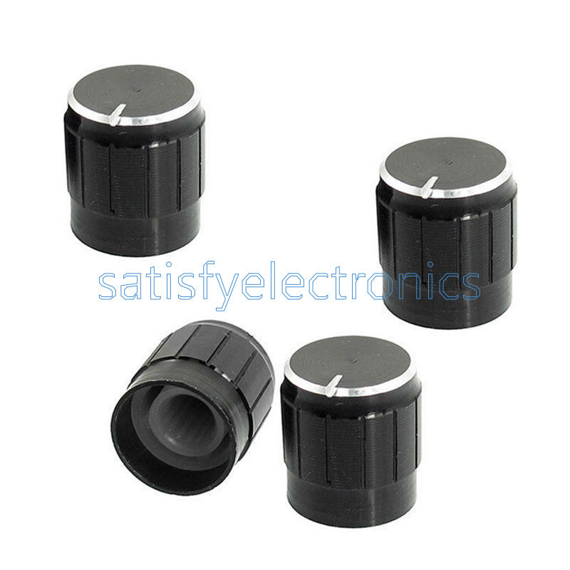 5pcs Volume Control Rotary Knobs For 6mm Dia Potentiometer Durable