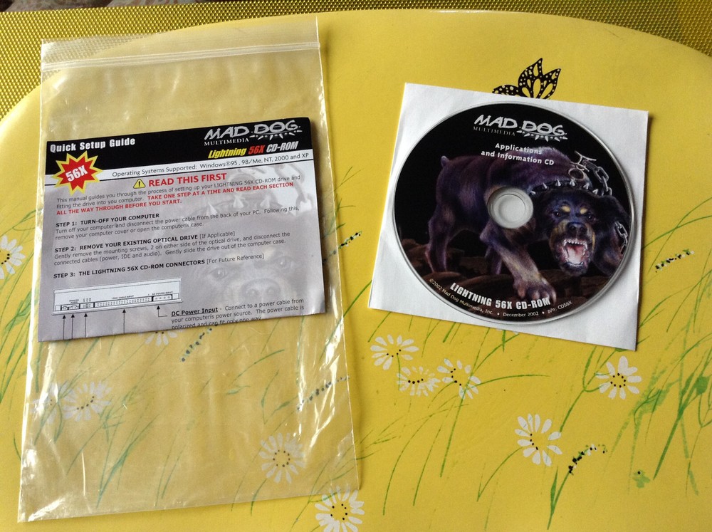 Mad Dog Multimedia Info Applications Driver Installation Setup CD Disc EC 2002