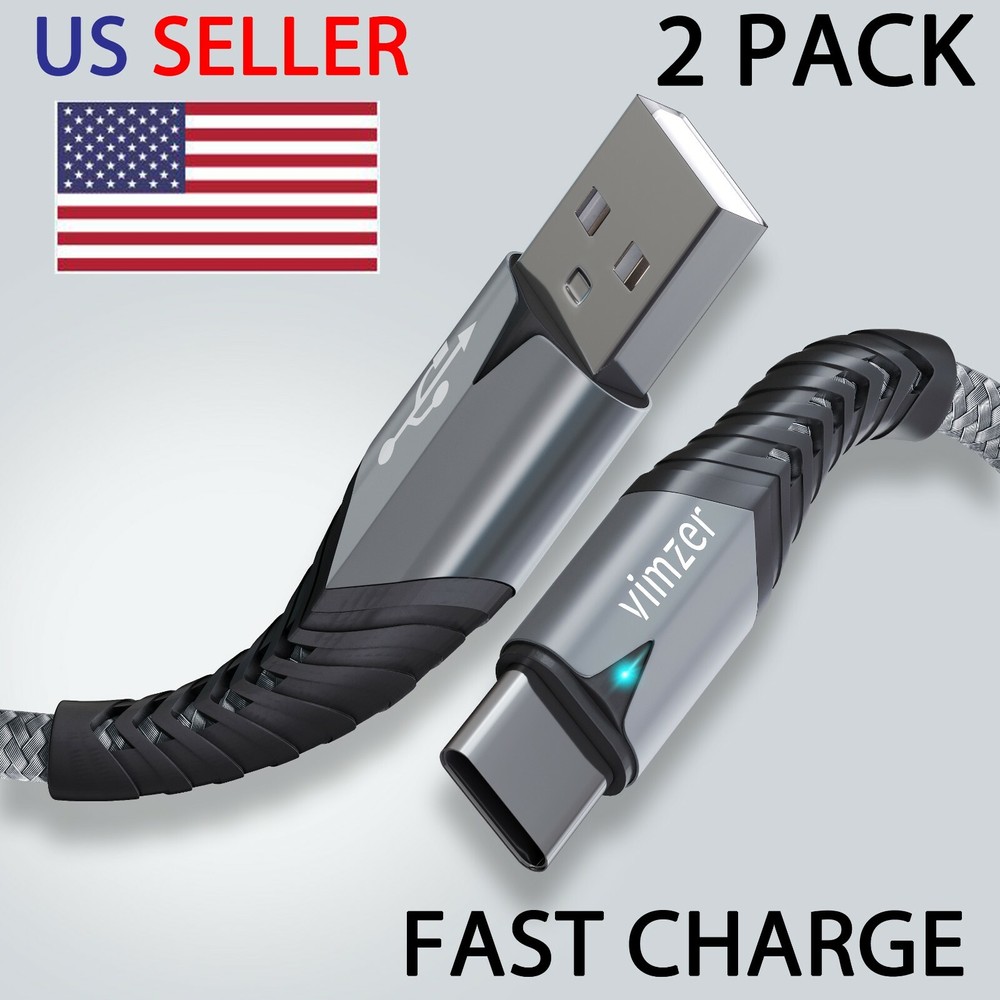 2 Pack 6ft USB C Cable Fast Charger Type C for Sony Playstation 5 PS5 Controller