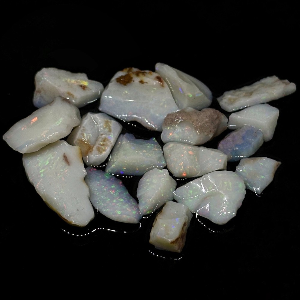 Rough Seraphic Australian Coober Pedy Opal Stone Parcel