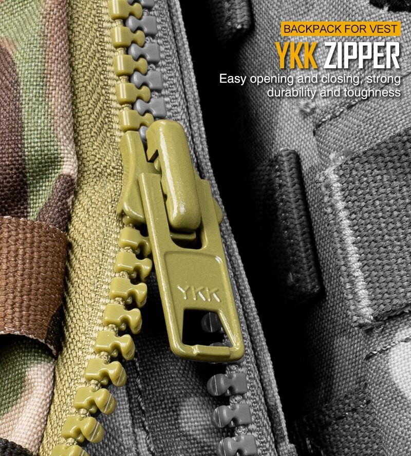 Tactical Zip-on Panel Pouch JPC2.0 CPC AVS Vest Rear Panel Backpack