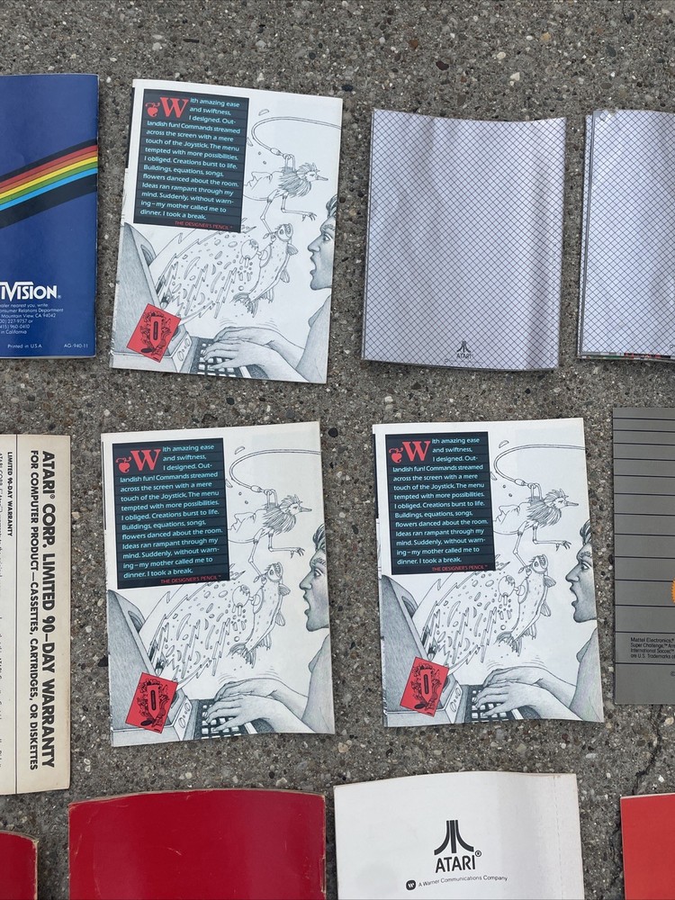 Atari Manual Lot