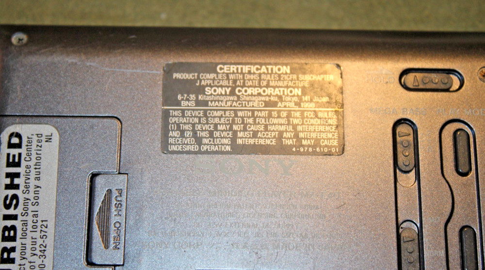 Sony MZ-E40 MD Walkman Digital Display Portable MiniDisc