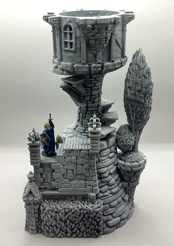 3d printed wizard tower 32mm DnD Miniatures, Tabletop, RPG, War Game