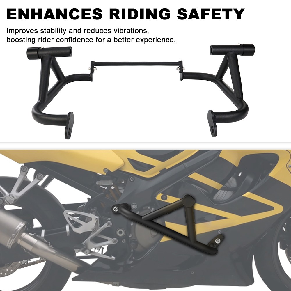 Crash Cage Stunt Engine Protection Bar Black Fit For Honda CBR600F/F4i 1999-2007