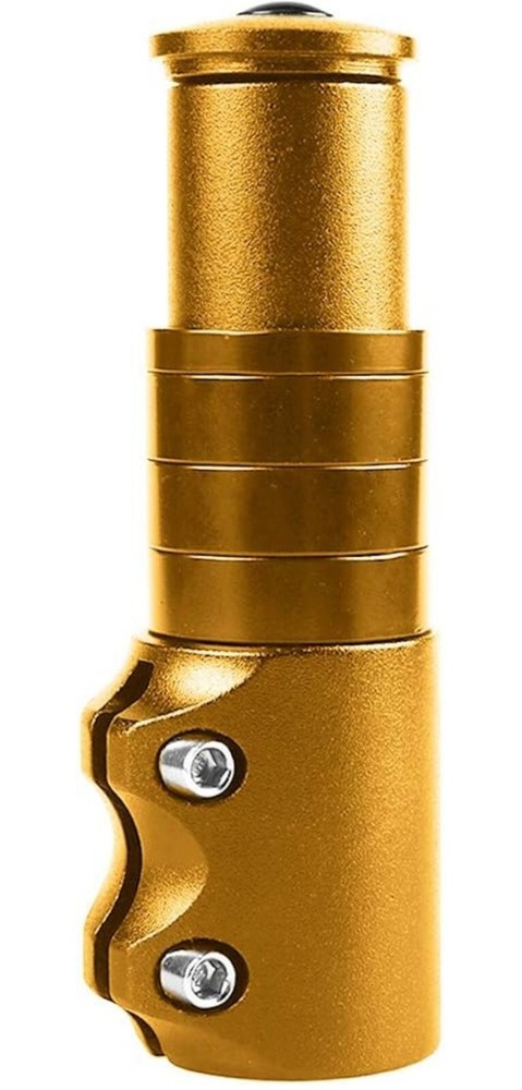 AMYIPO Bicycle Fork Stem Extender Handlebar Neck Gold