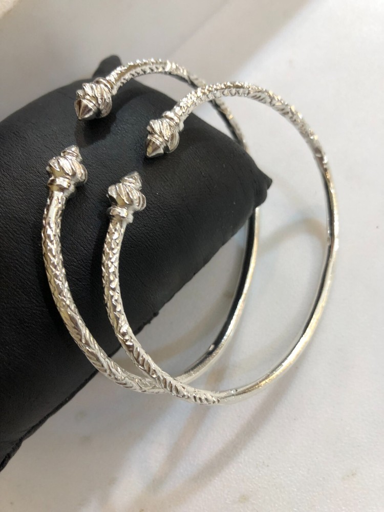 sterling silver .925 ,west indian bangle bracelet set
