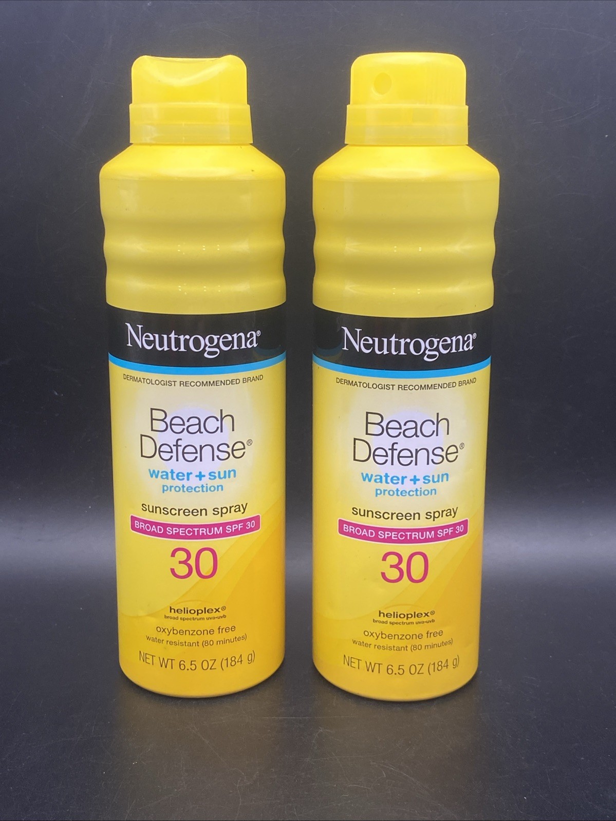 2x Neutrogena Beach Defense Sunscreen Spray SPF 30 Water-Resistant 02/26