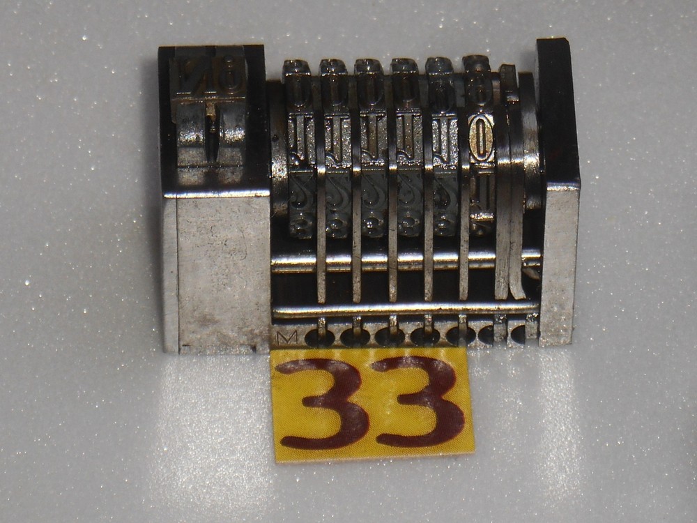 AMOS | letterpress Reverse numbering machine | 33