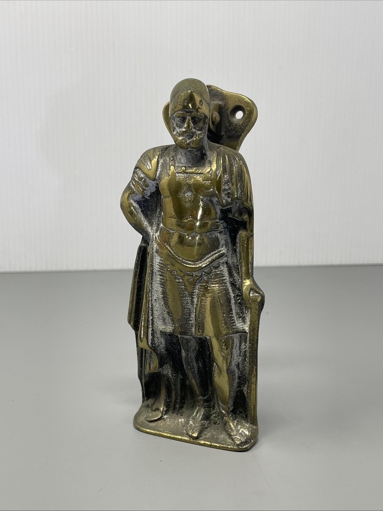 Vintage Brass Roman Gladiator Door Knocker