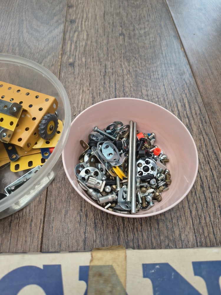 Vintage Meccano Construction Set 1 Boxed with Extras