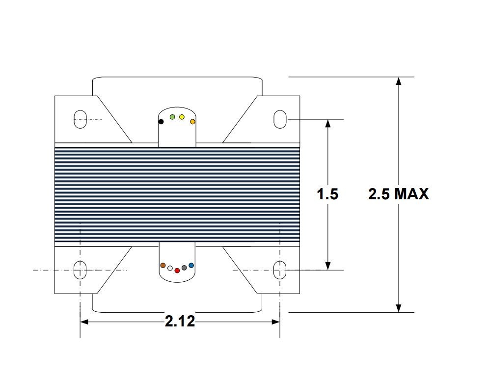 OT20PP- HC87 Output transformer 25VA & 8K/6K6 to 4/8/16 ohm