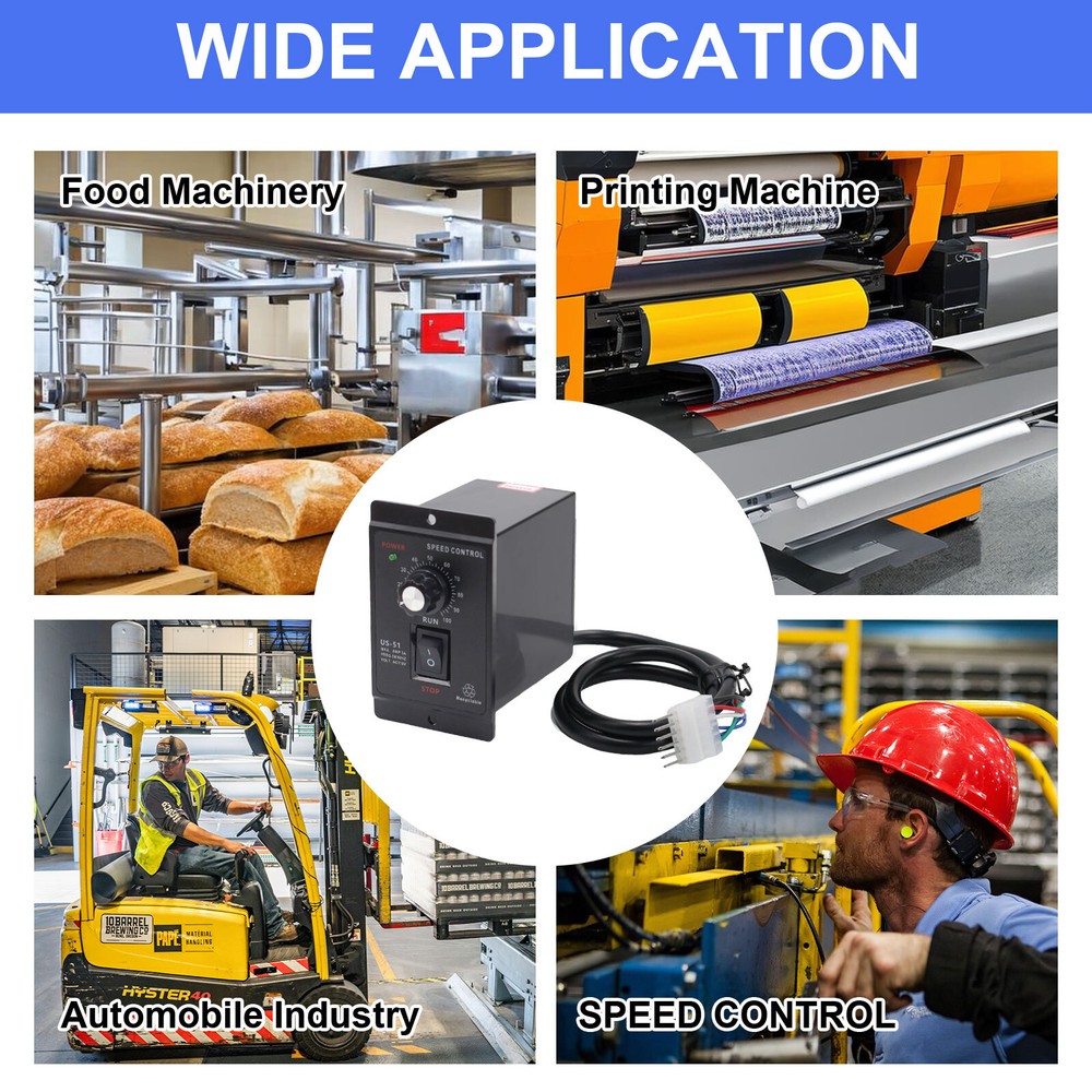 120W AC 110V Electric Motor Speed Controller Reversible Switch Regulator Switch