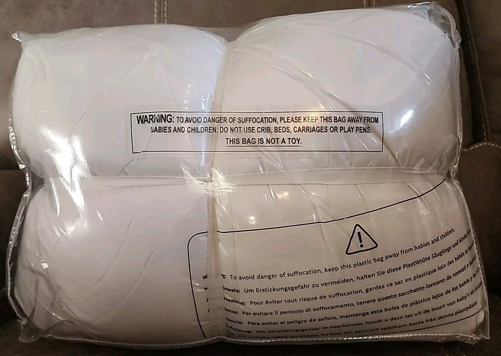 New Utopia Bedding UB0063 Queen White Box Stitched Alternative Comforter