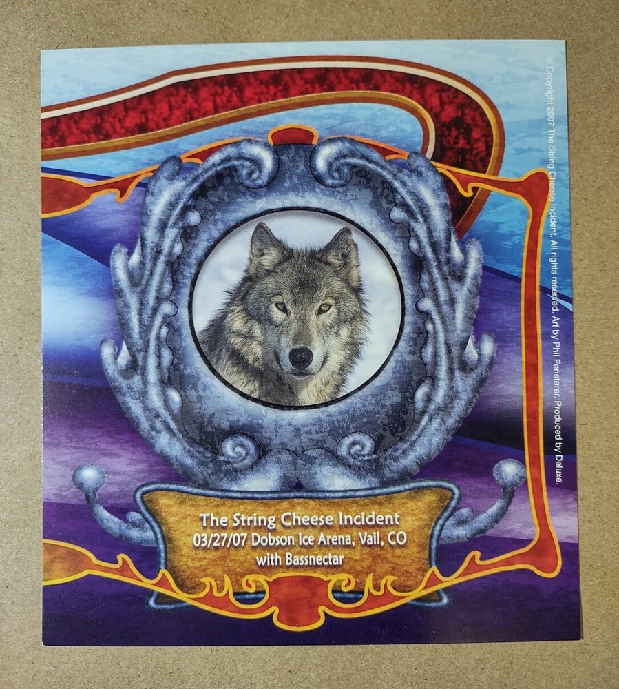 String Cheese Incident Phil Fensterer 07 Handbill Set Bassnectar Tea Leaf Green