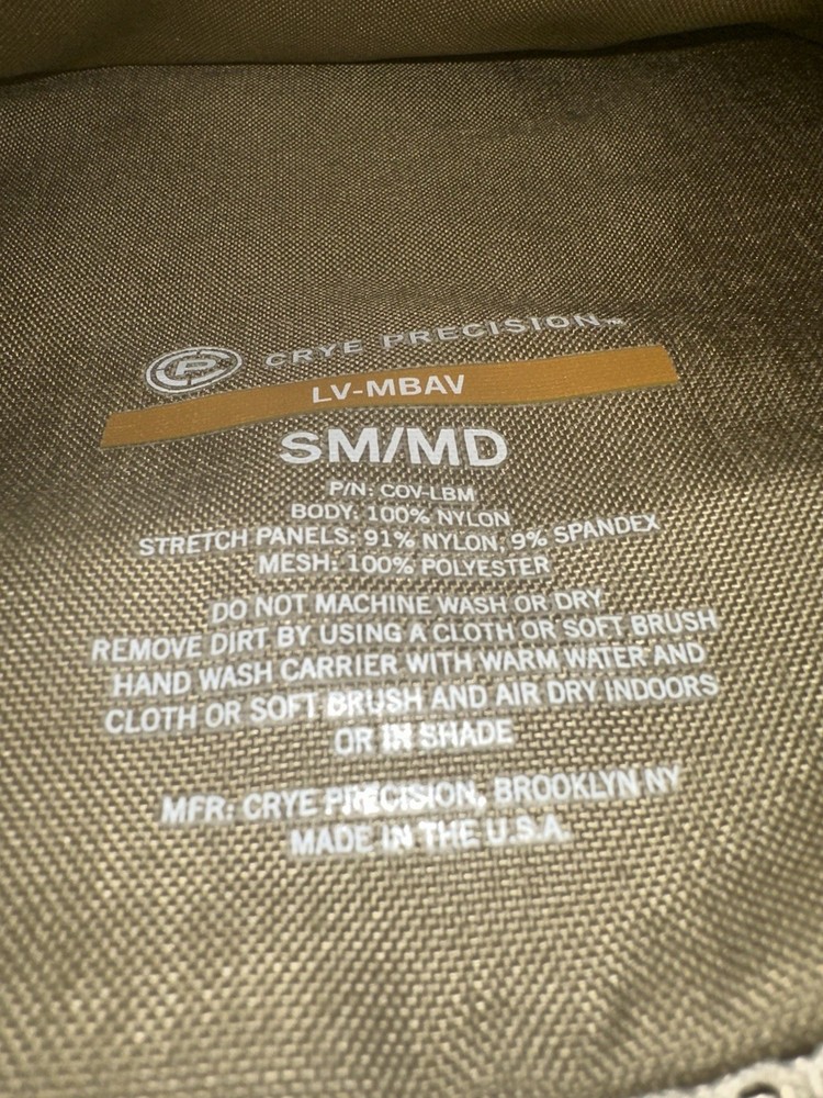 Crye Precision LVMBAV S/M Tan With AXL Adapter