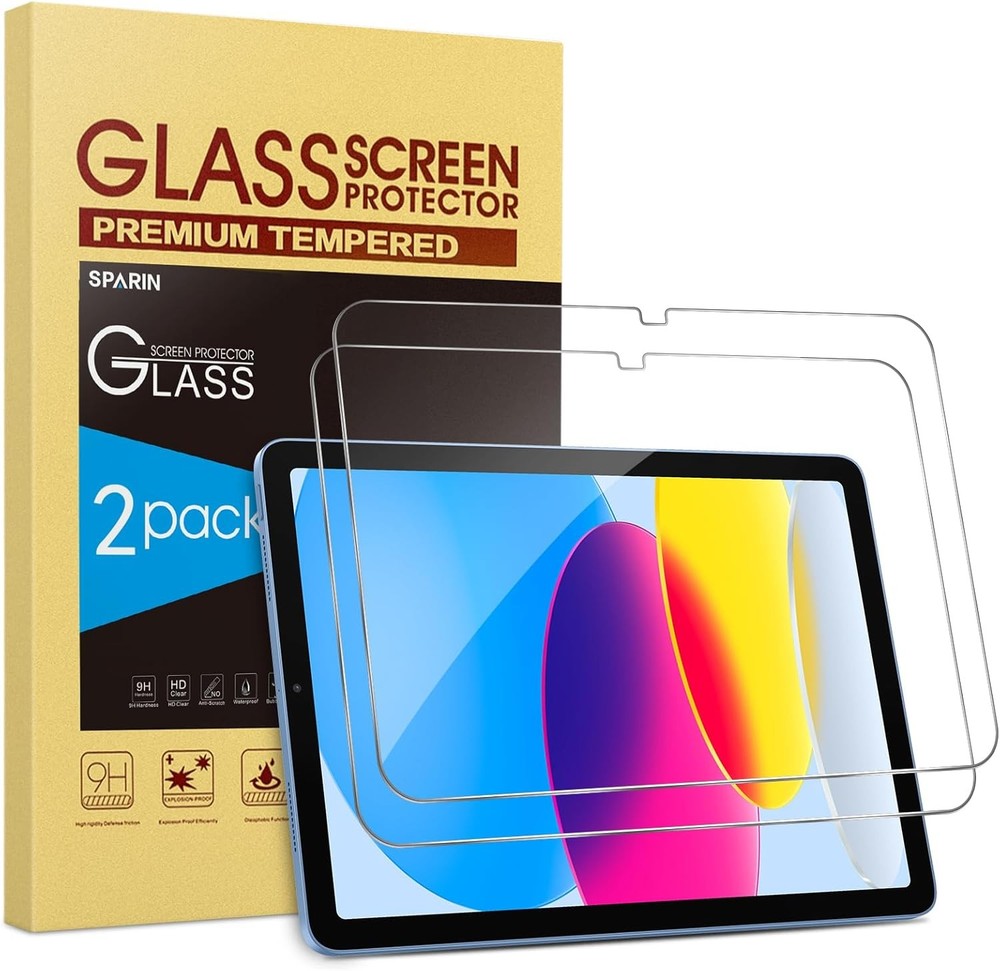 SPARIN Screen Protector for iPad 11th 10th 2 screen protector, transparent
