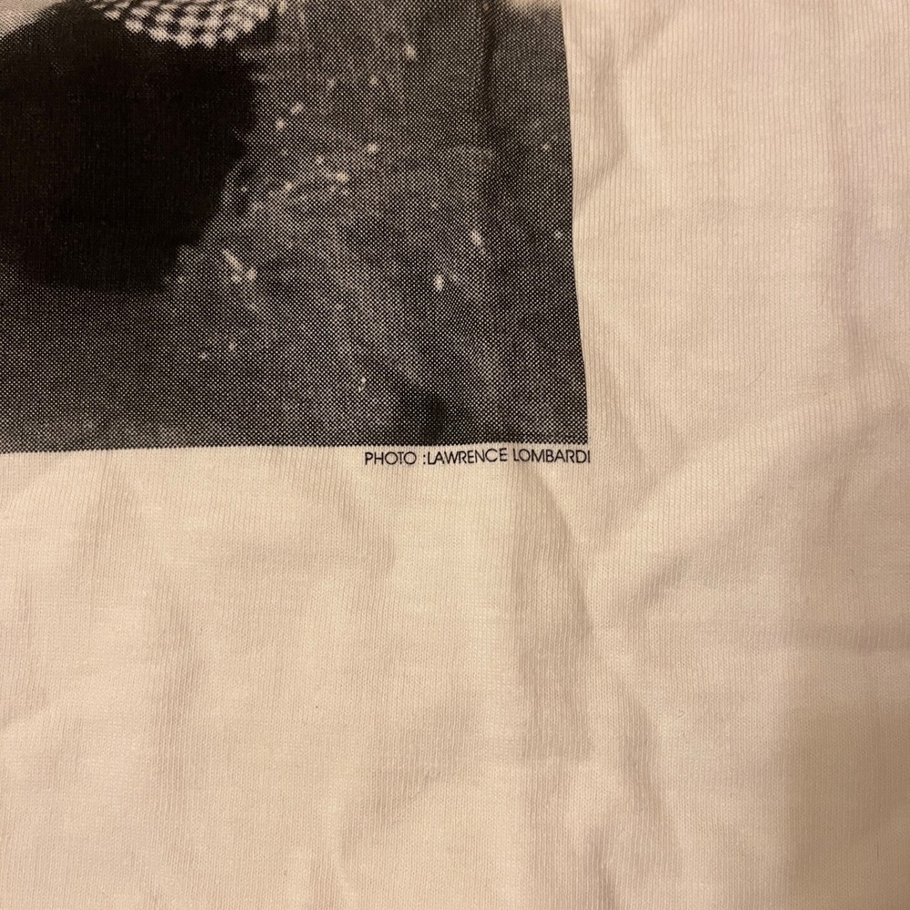 ANGELYNE 1984-85 Fan Club T-Shirt Don't Panic Hollywood Cheesecake XL NEW WAVE