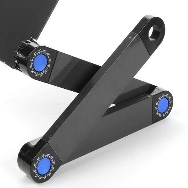 Adjustable Laptop Table Stand Lazy Foldable Computer Desk with Cooling Fan