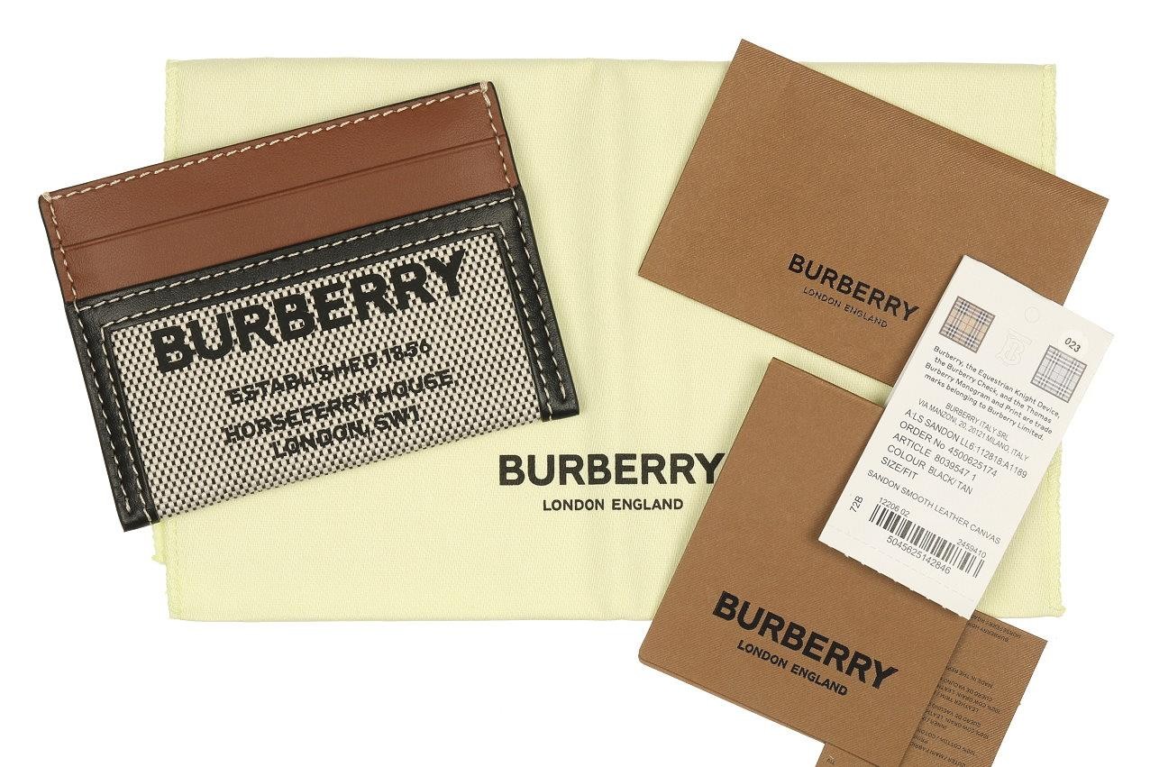 NEW BURBERRY HORSEFERRY CHECK CREDIT CARD HOLDER CASE