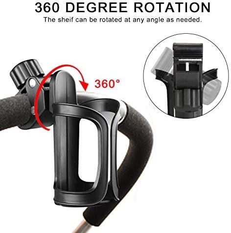 Universal Stroller Cup Holder 360 Rotatable for Bike Walker